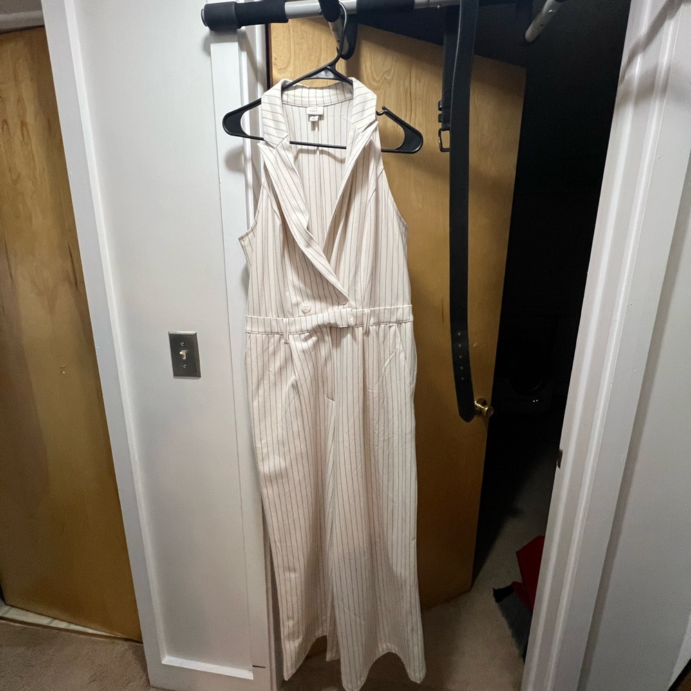 A New Day Pin Stripe Jumpsuit - Picture 2 of 3